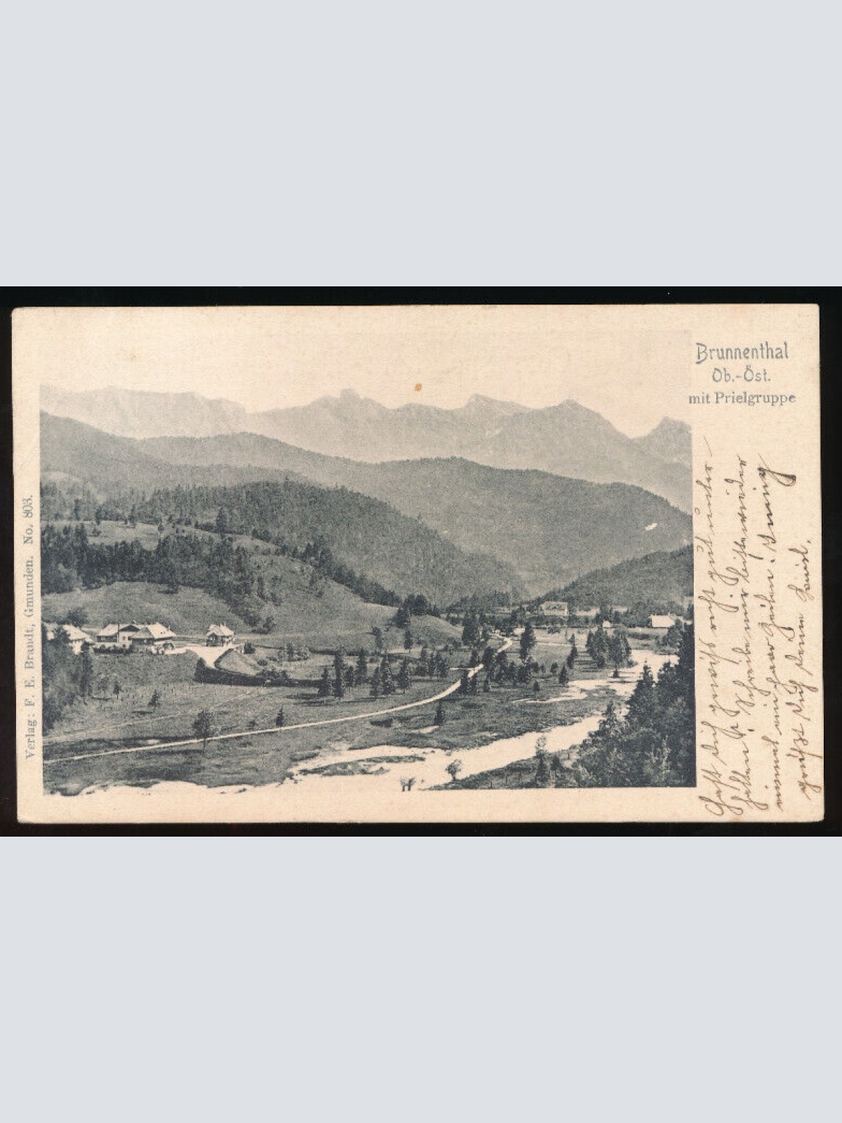 AK vom Brunnenthal mit Prielgruppe Oberösterreich (5633)
