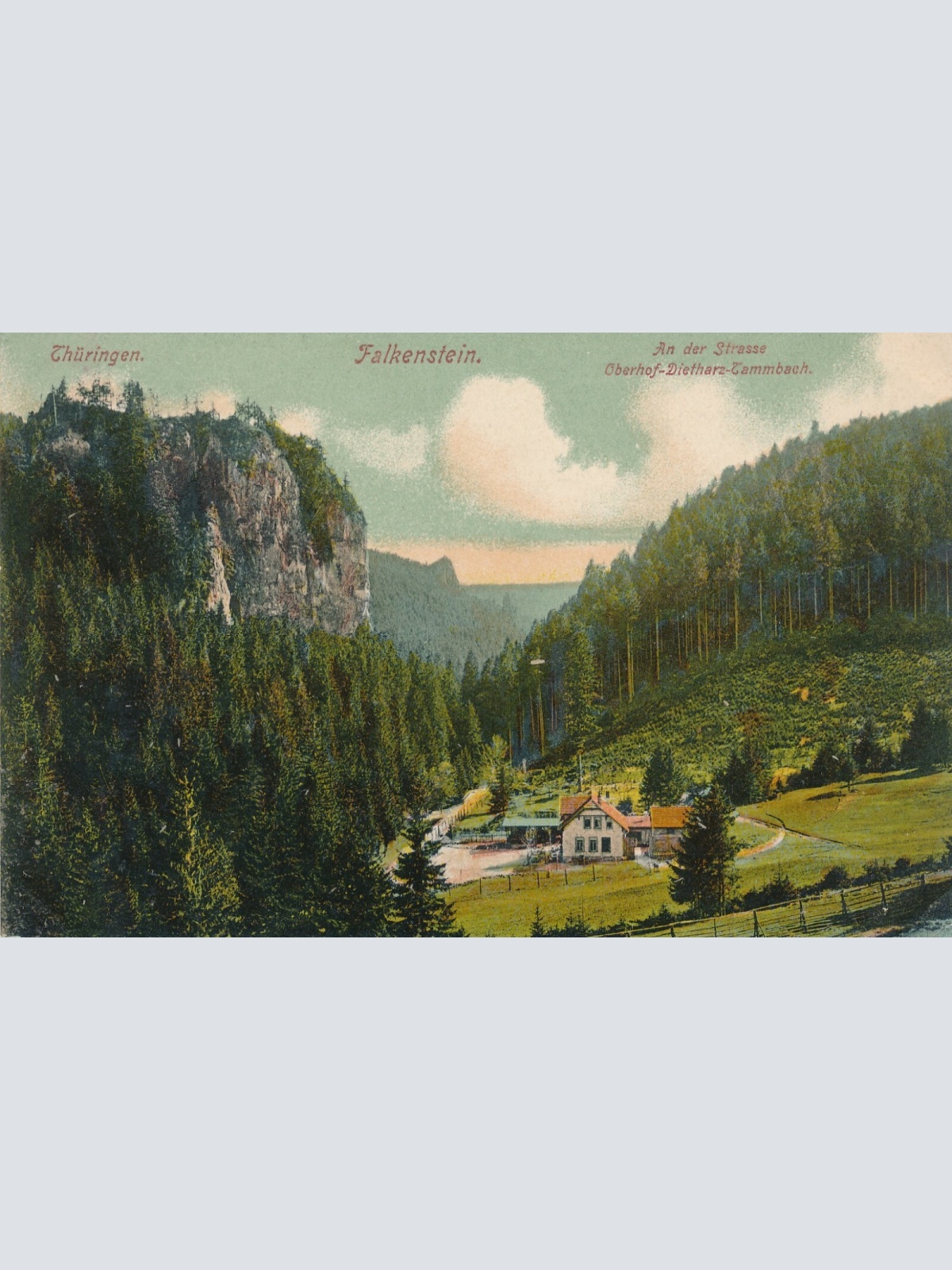 AK, Falkenstein, An der Straße, Oberhof-Dietharz-Tammbach, Thüringen (S1903)