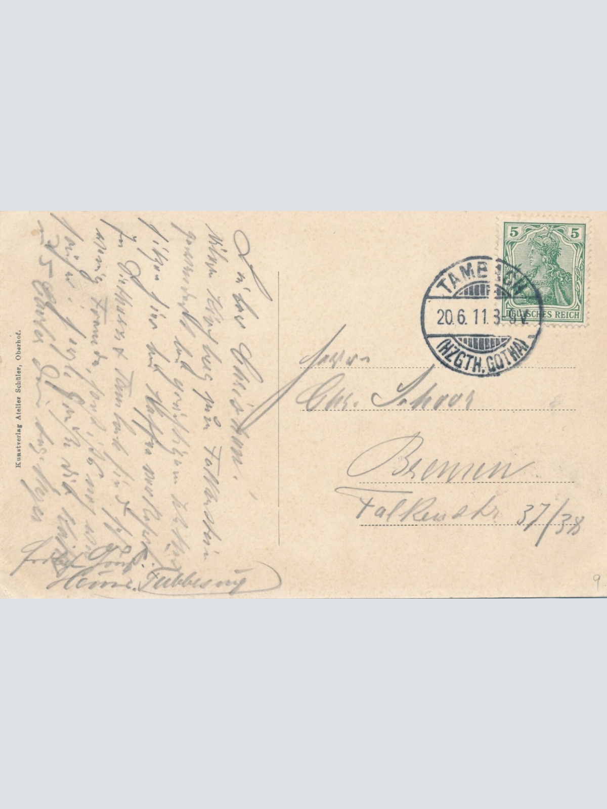 AK, Falkenstein, An der Straße, Oberhof-Dietharz-Tammbach, Thüringen (S1903)