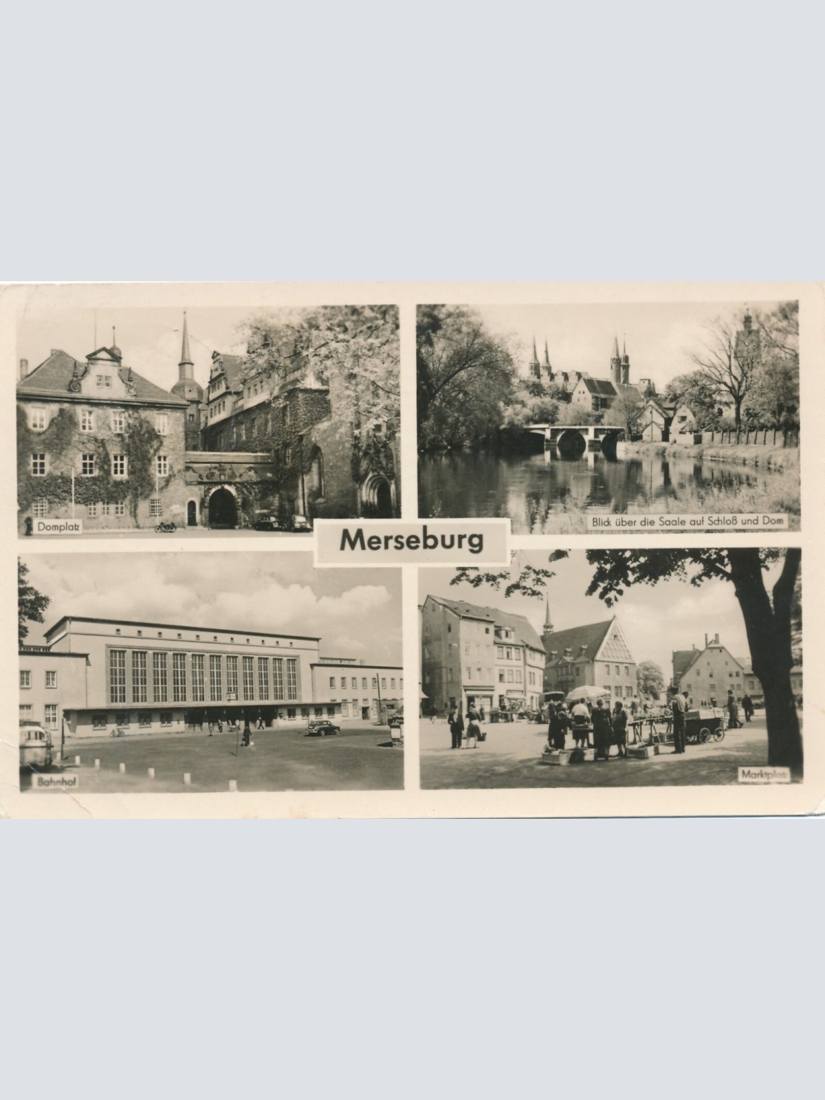 AK, Merseburg, Marktplatz, Sachsen-Anhalt (S1527)