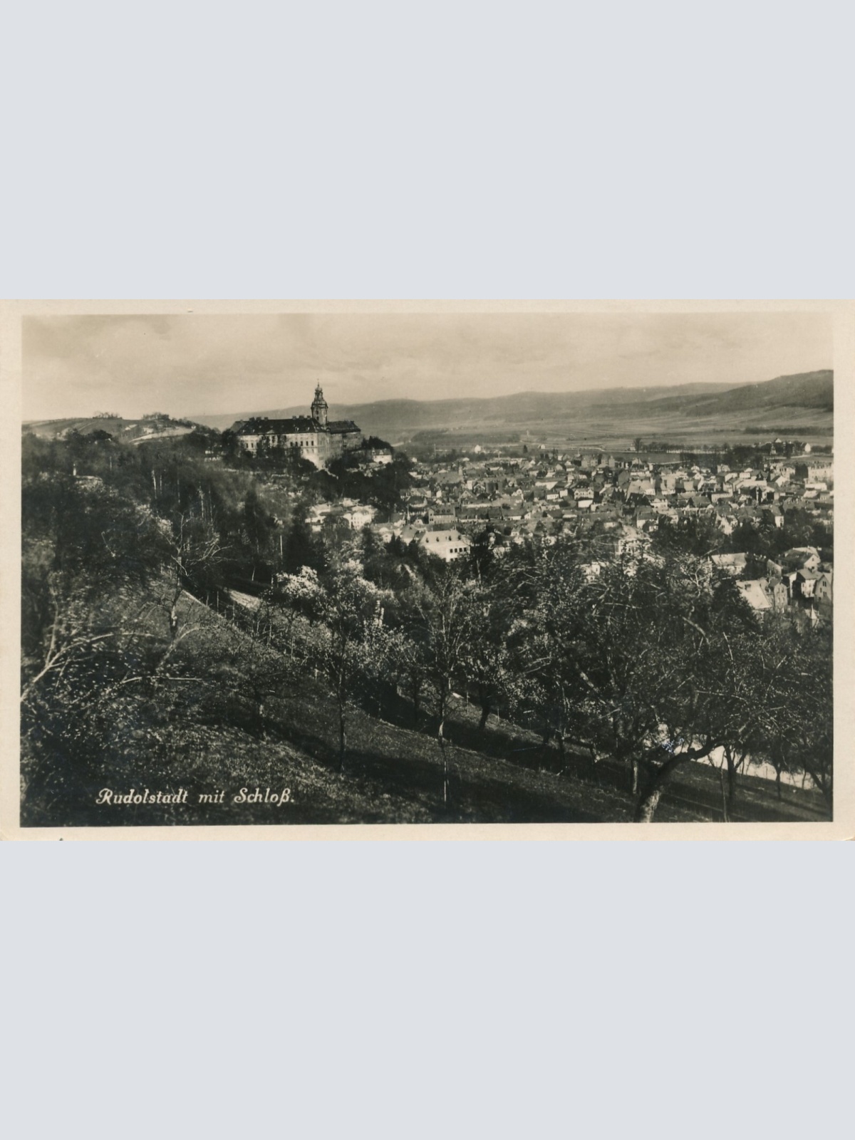 AK, Rudolstadt mit Schloss, Thüringen (S1528)