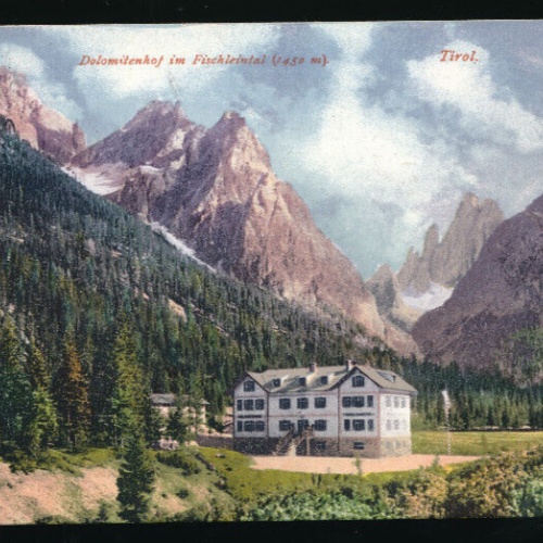 AK vom Dolomitenhom im Fischleintal Tirol (5771)