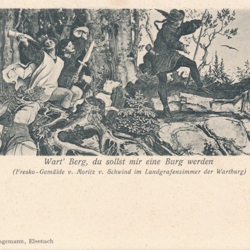 AK, Wart' Berg, du sollst mir eine Burg werden, Moritz v. Schwind (S1851)