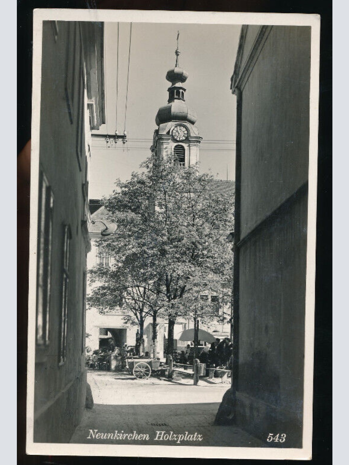 AK aus Neunkirchen Holzplatz Niederösterreich (5765)
