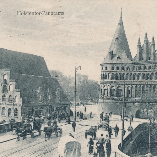 AK, Lübeck, Holstentor-Panorama, Schleswig-Holstein (S1862)