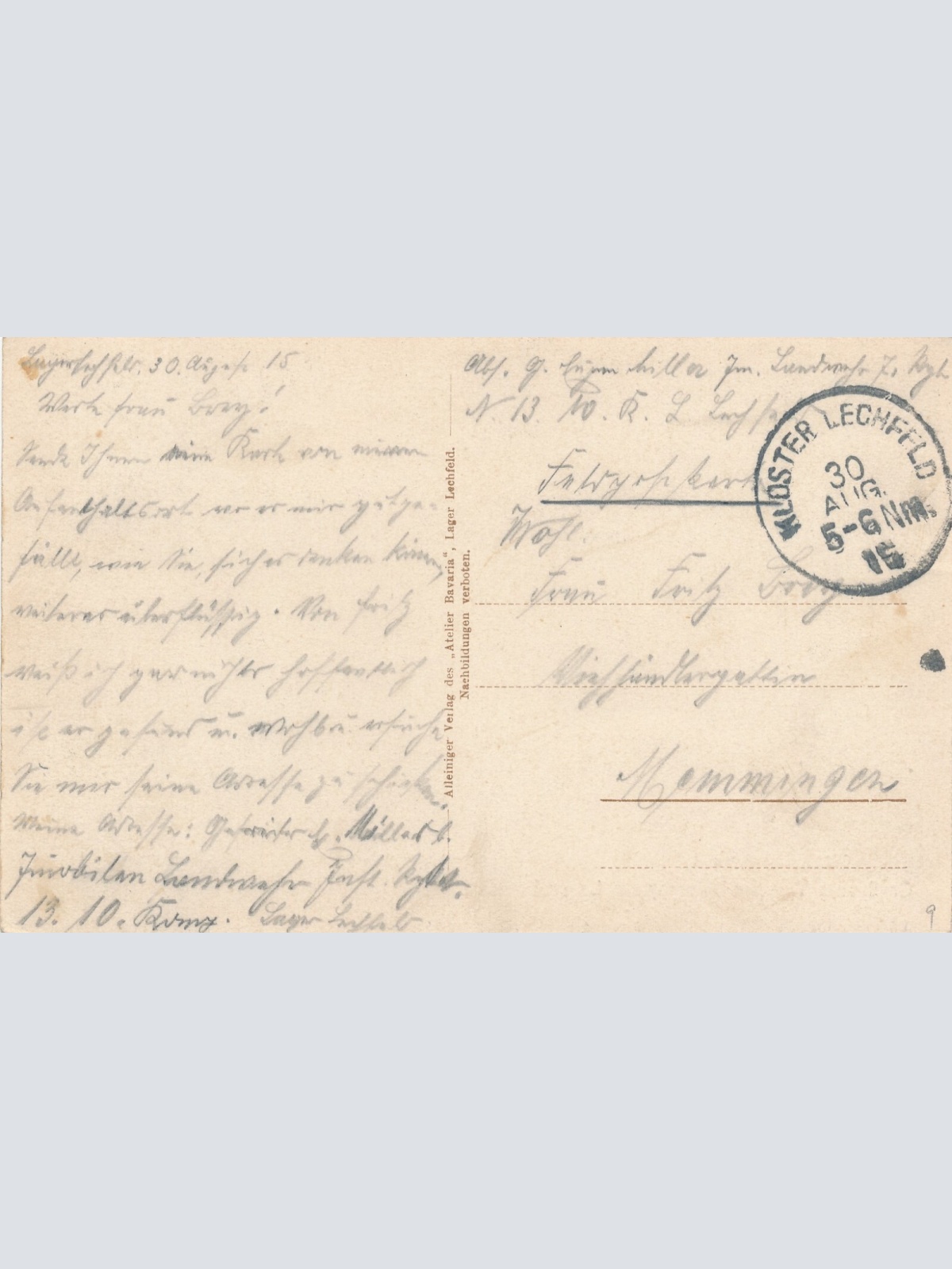 AK, Offizierswohnbaracke, Gruß vom Truppen-Übungsplatz Lager Lechfeld (S1991)