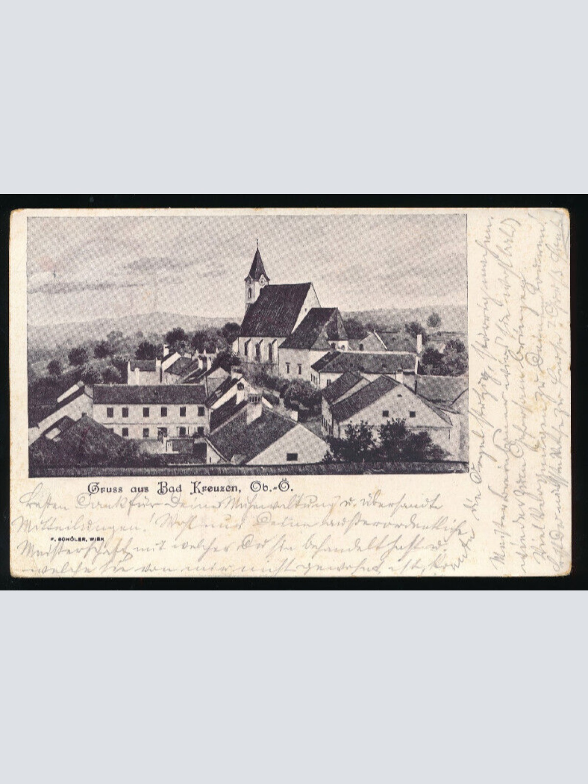 AK gruss aus Bad Kreuzen Oberösterreich (6021)