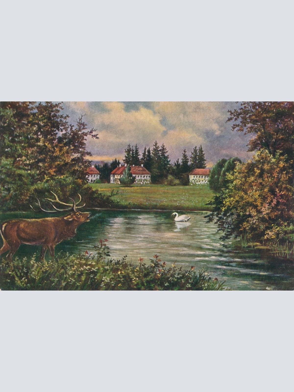 AK, Schloss Wilhelmsthal bei Eisenach, Thüringen (S2018)