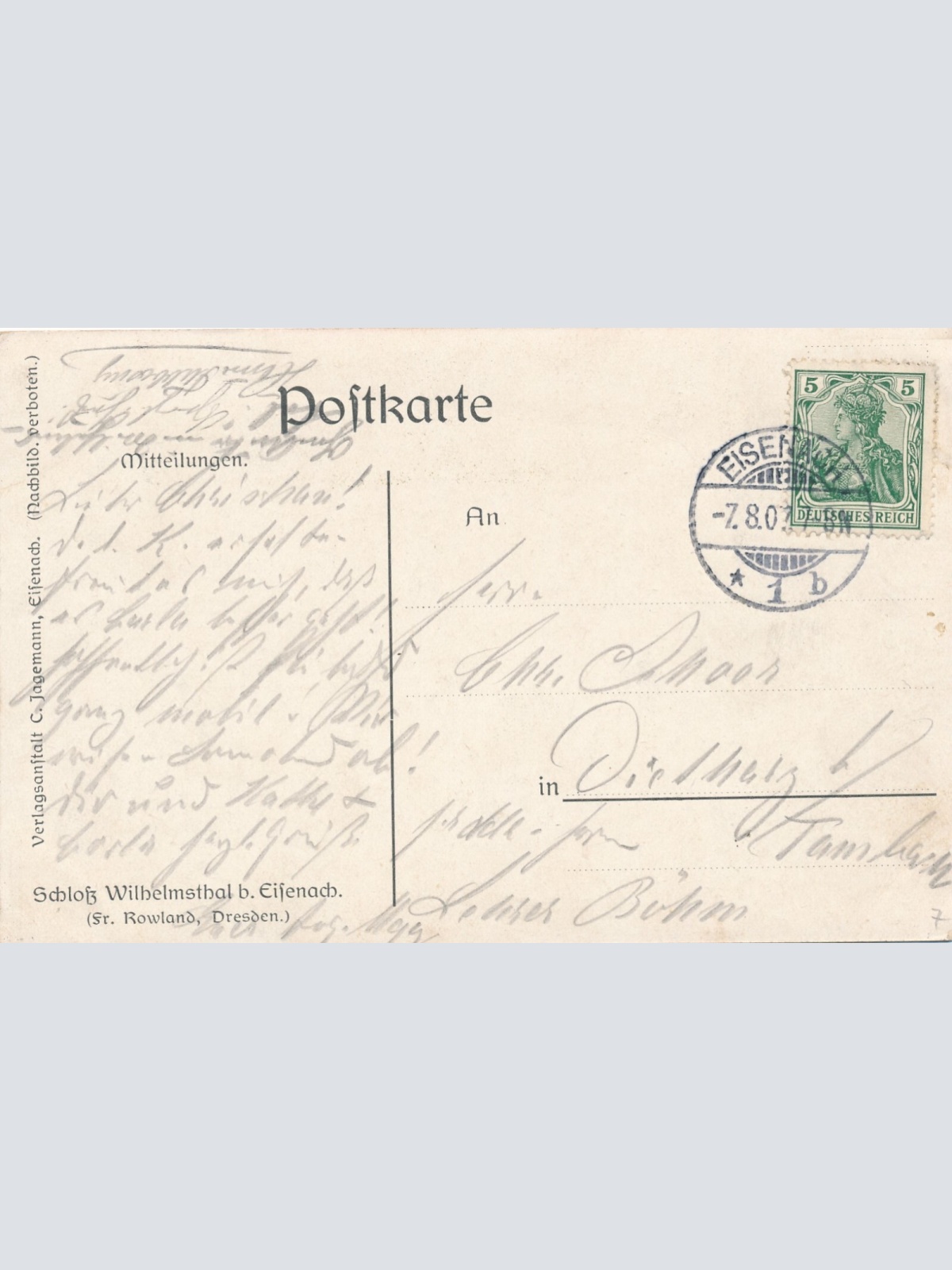 AK, Schloss Wilhelmsthal bei Eisenach, Thüringen (S2018)