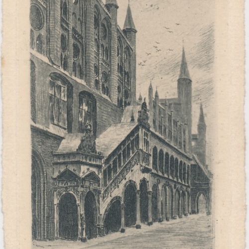 AK, Rathaus zu Lübeck, Schleswig-Holstein  (S1934)