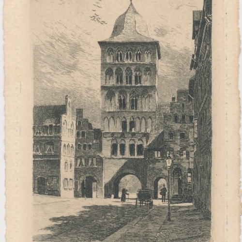 AK, Burgthor zu Lübeck, Schleswig-Holstein  (S1936)