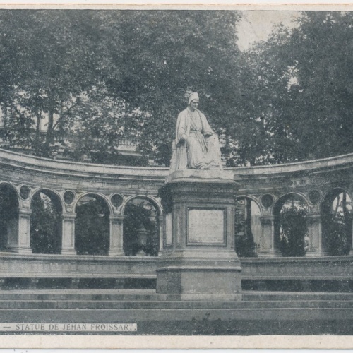 AK, Valenciennes, Statue de Jehan Froissart, Frankreich (S1972)