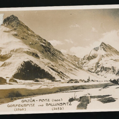 AK aus Galtür - Platz Tirol (5781)