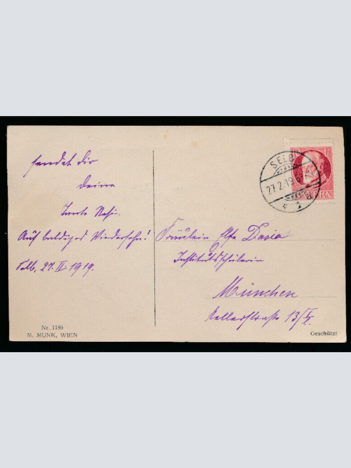 Künstler - Karte von Pauli Ebner Herlichen Glückwunsch zum Geburtstag (5750)