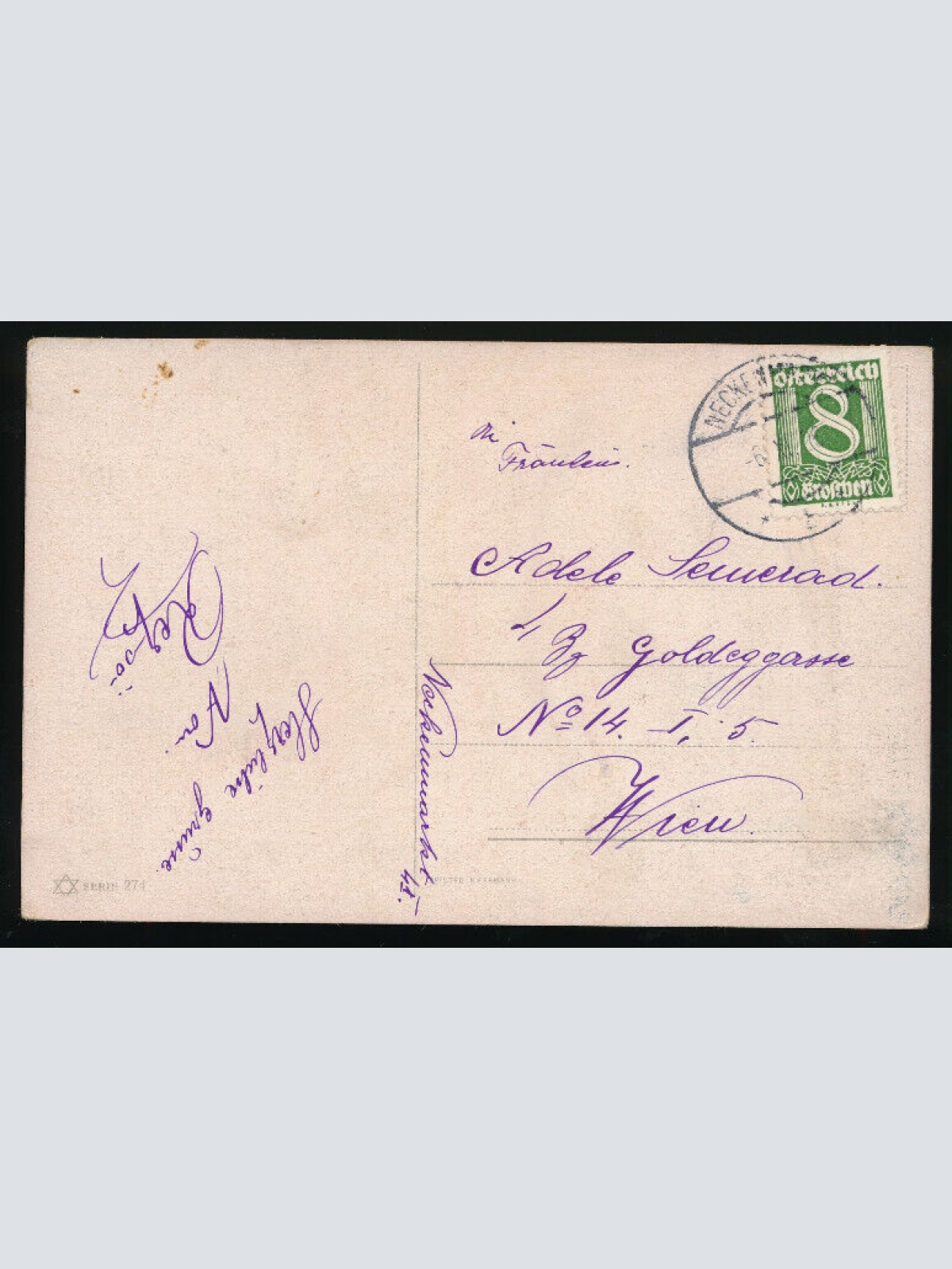 Jagt - Karte Jäger mit Beute und Hunde (5757)