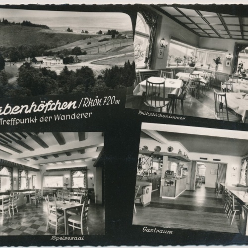 AK, Gast- und Pensionshaus Grabenhöfchen, Poppenhausen, Hessen (S1772)