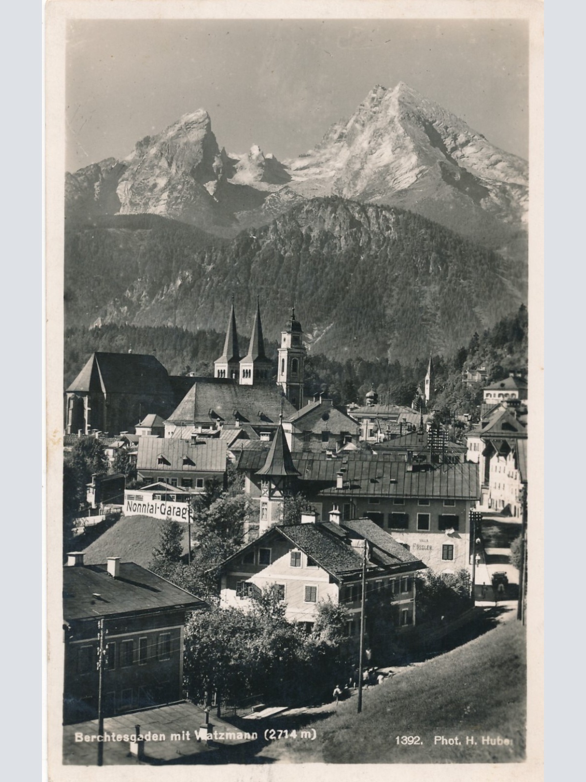 AK, Berchtesgaden mit Watzmann, Bayern (S1777)
