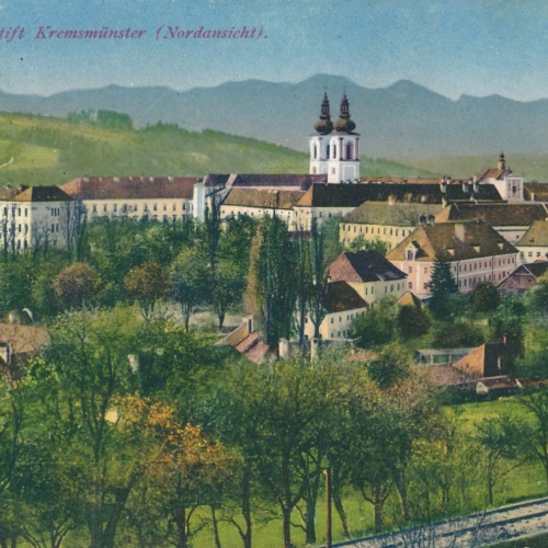 AK aus Kremsmünster mit Benediktinerstift Oberösterreich (6317)