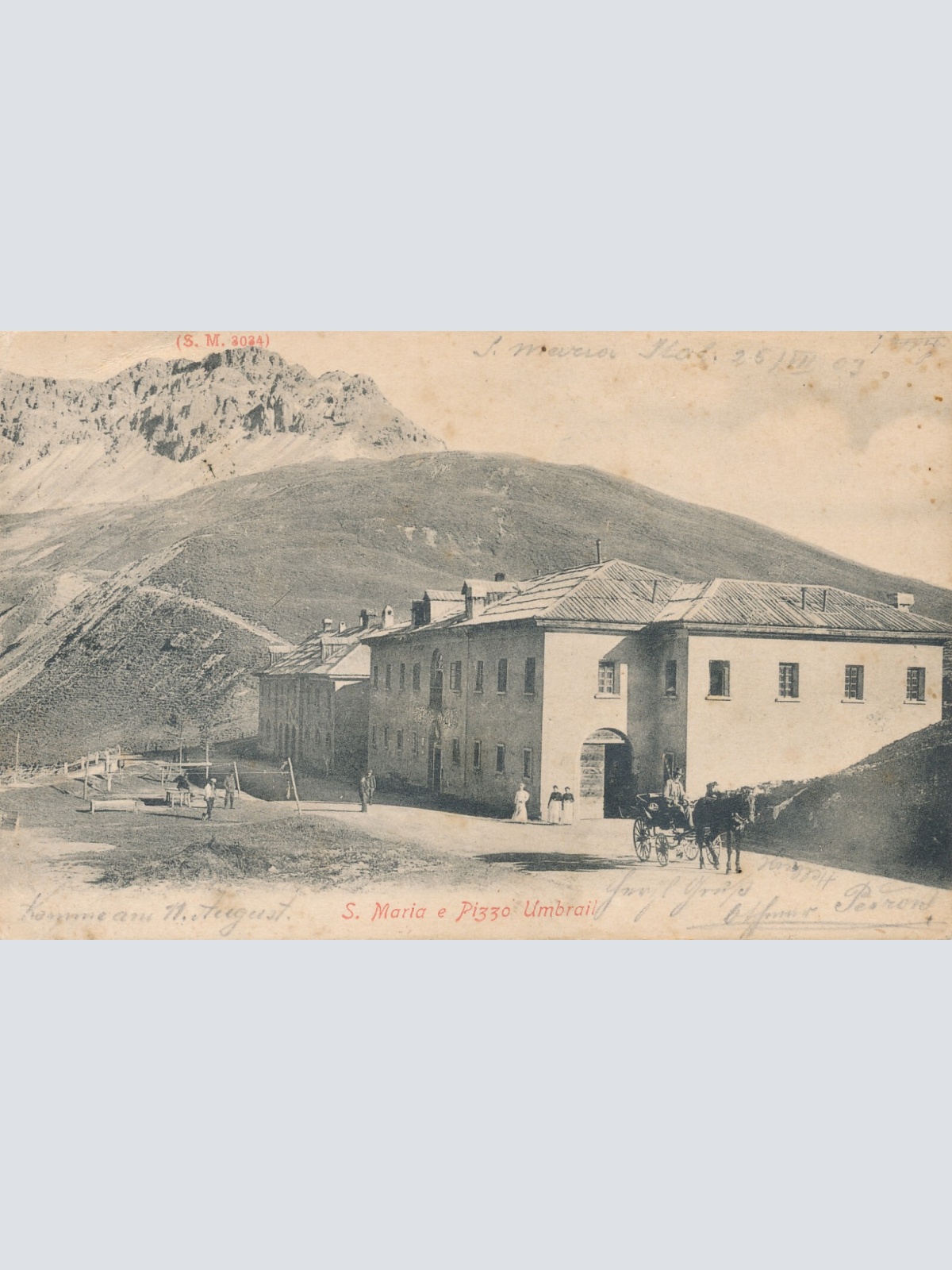 AK aus S.Maria e Pizzo Umbrail Italien (6276)