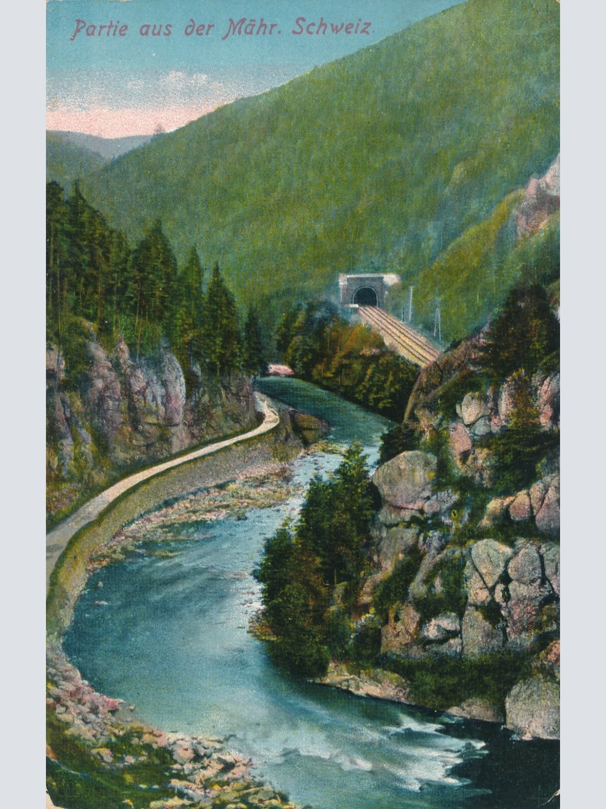 AK, Partie aus der Mähr. Schweiz, Tschechien (S1763)