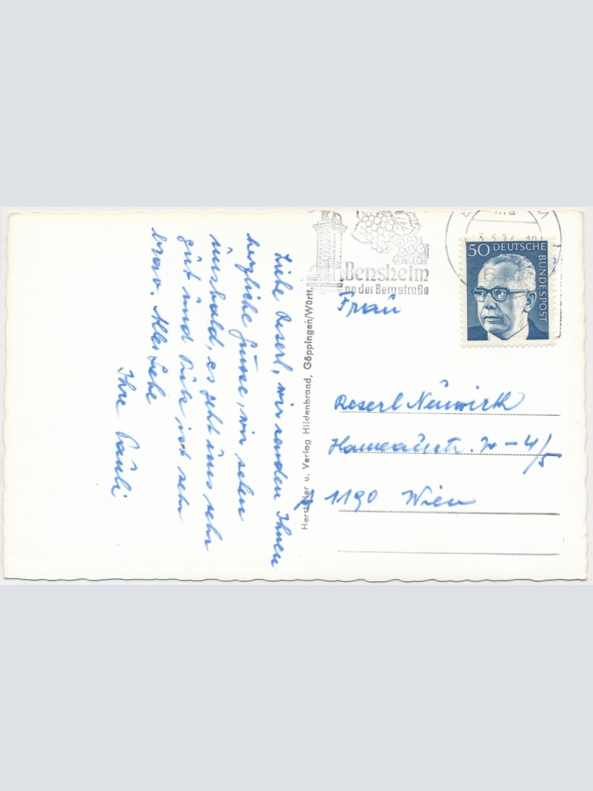 AK, Bensheim an der Bergstraße, Hessen (S1805)