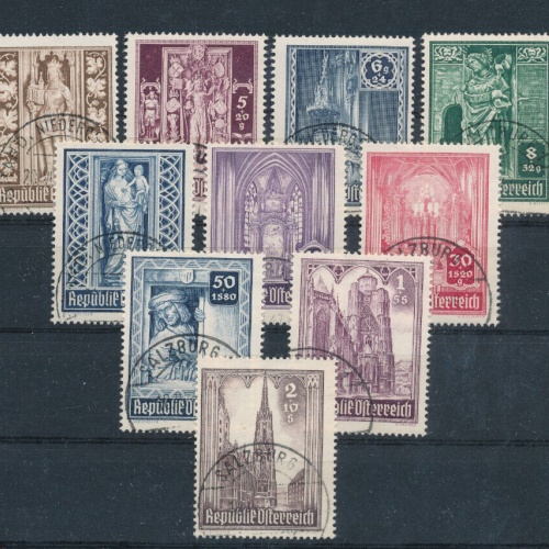 Wiederaufbau des Stephansdomes 1946 ANK 799 - 803 Gestempelt (6252)