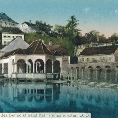 AK aus Kremsmünster mit Gunther Teich Oberösterreich (6333)