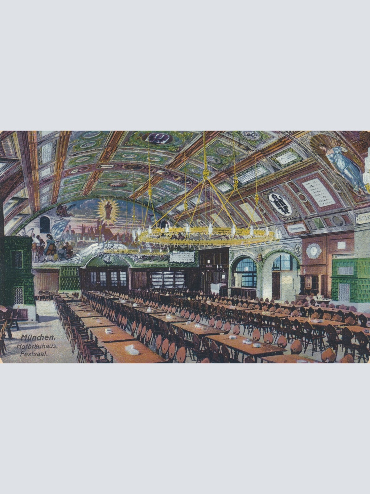 AK, München, Hofbräuhaus, Festsaal, Bayern (S1750)