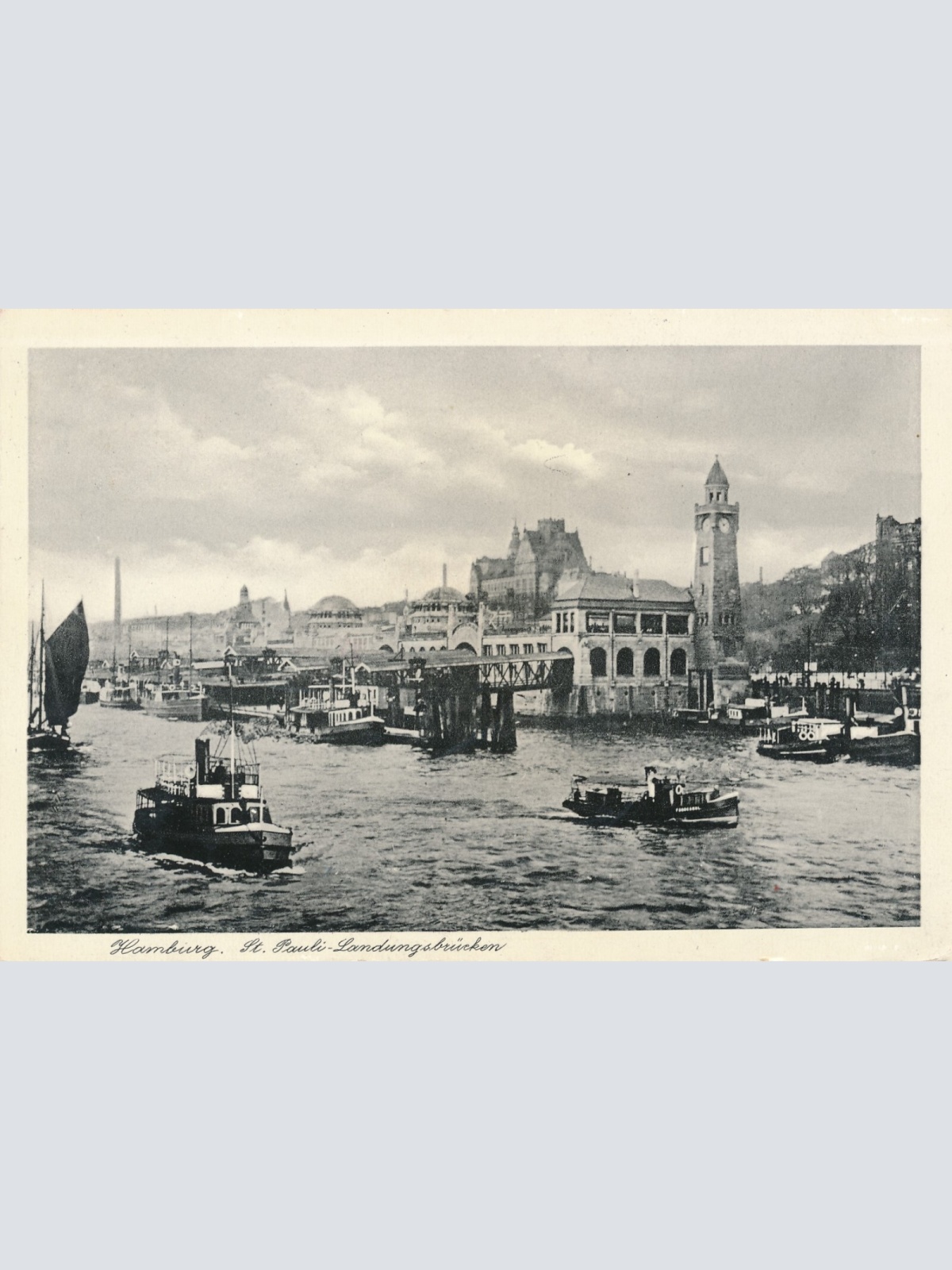 AK, Hamburg, St. Pauli-Landungsbrücken (S1733)