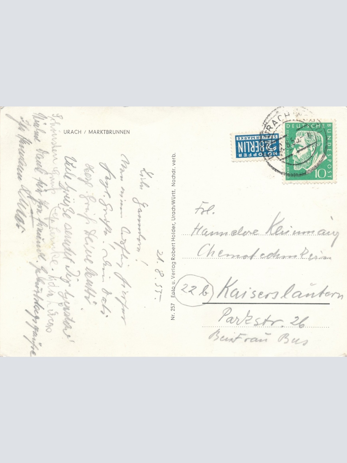 AK, Urach, Marktbrunnen, Baden-Württemberg (S1738)