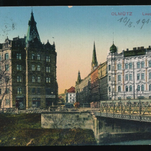 AK aus Olmütz Laudonstraße Tschechoslowakei (5949)