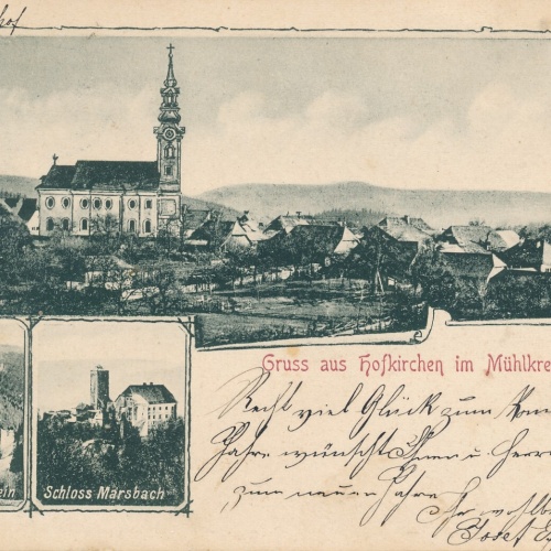 AK gruss aus Hofkirchen im Mühlkreis Oberösterreich (6182)