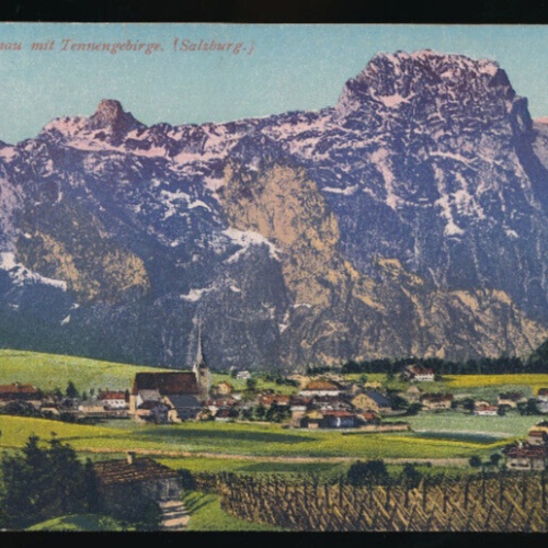 AK aus Abtenau mit Tennengebirge Salzburg (5997)