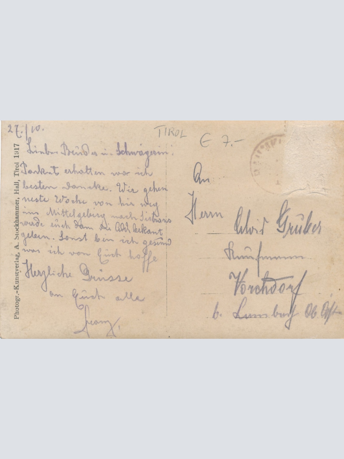 AK aus Baumkirchen Mutter mit Sohn Tirol (6222)