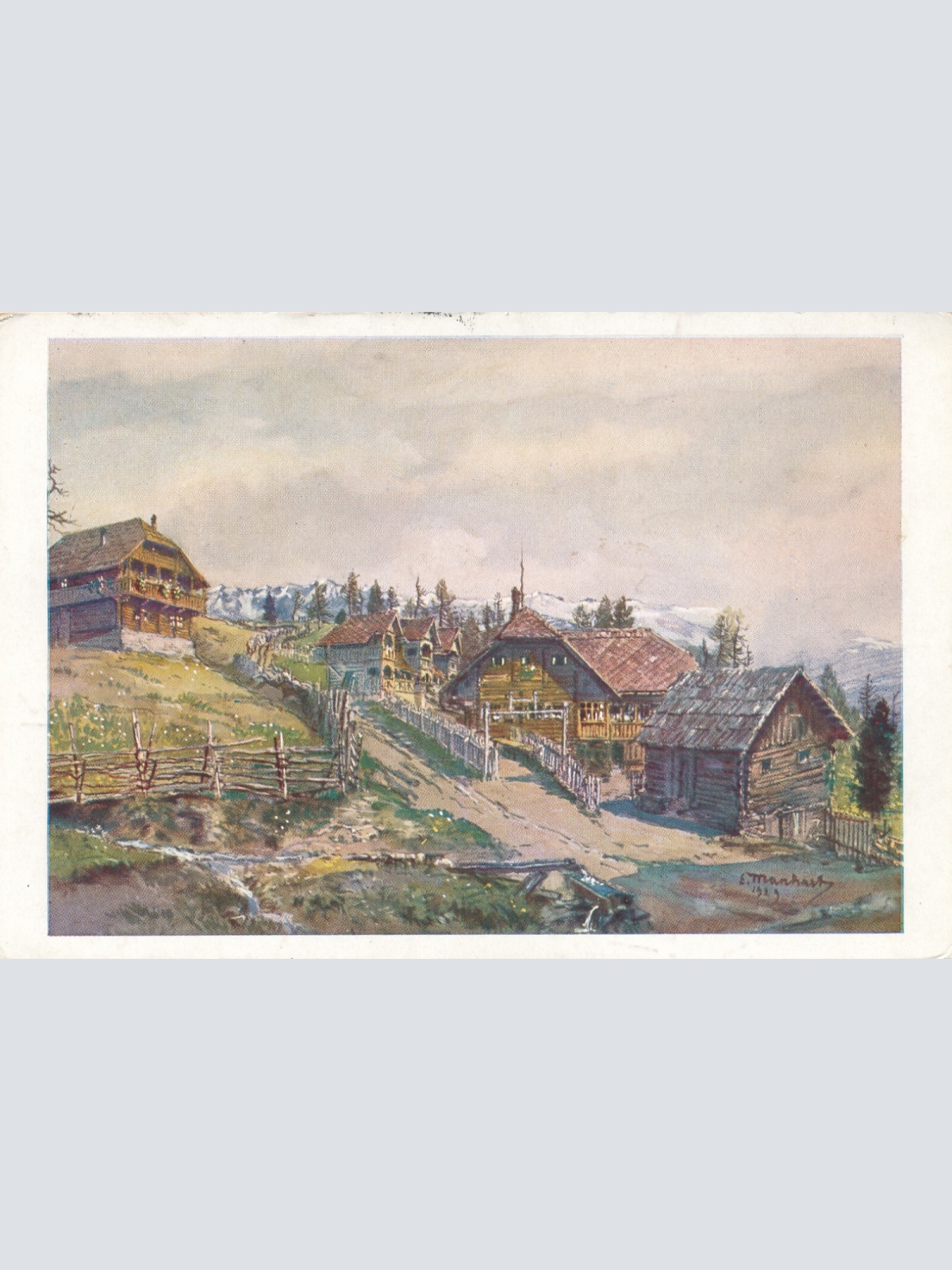 AK aus Sirnitz mit Alpenpension Hochrindl Kärnten (6223)