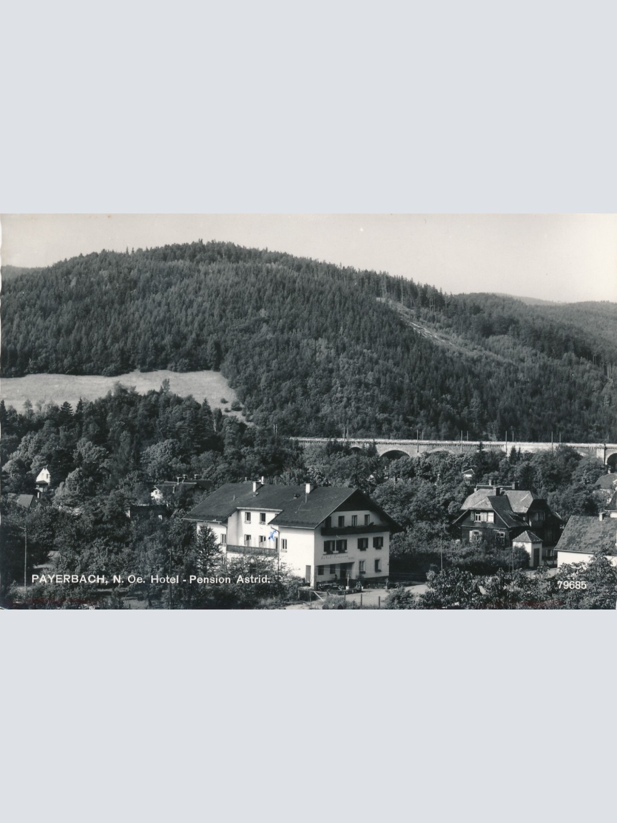 AK aus Payerbach mit Hotel Pension Astrid Niederösterreich (6390)