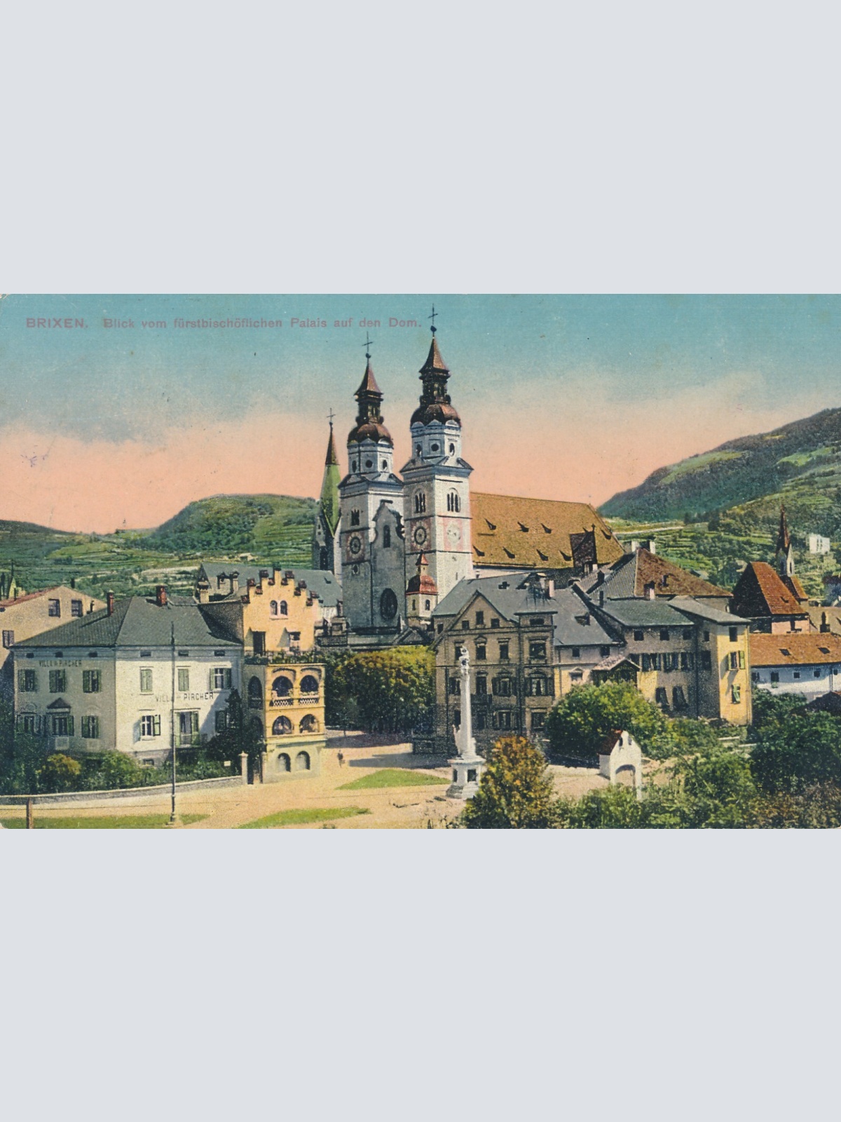 AK aus Brixen mit Dom Italien (6377)