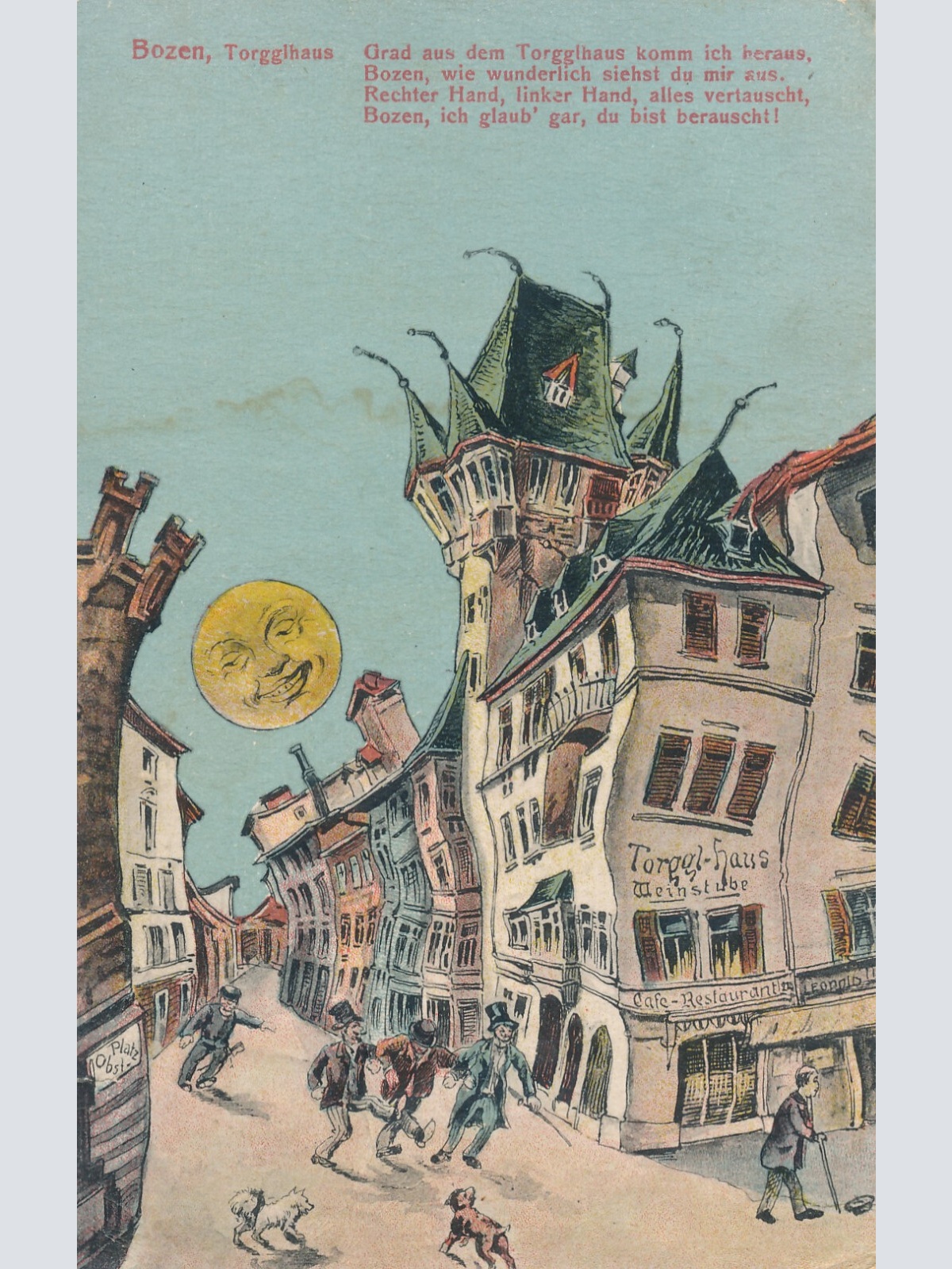 AK aus Bozen Torgglhaus Künstlerkarte (6374)