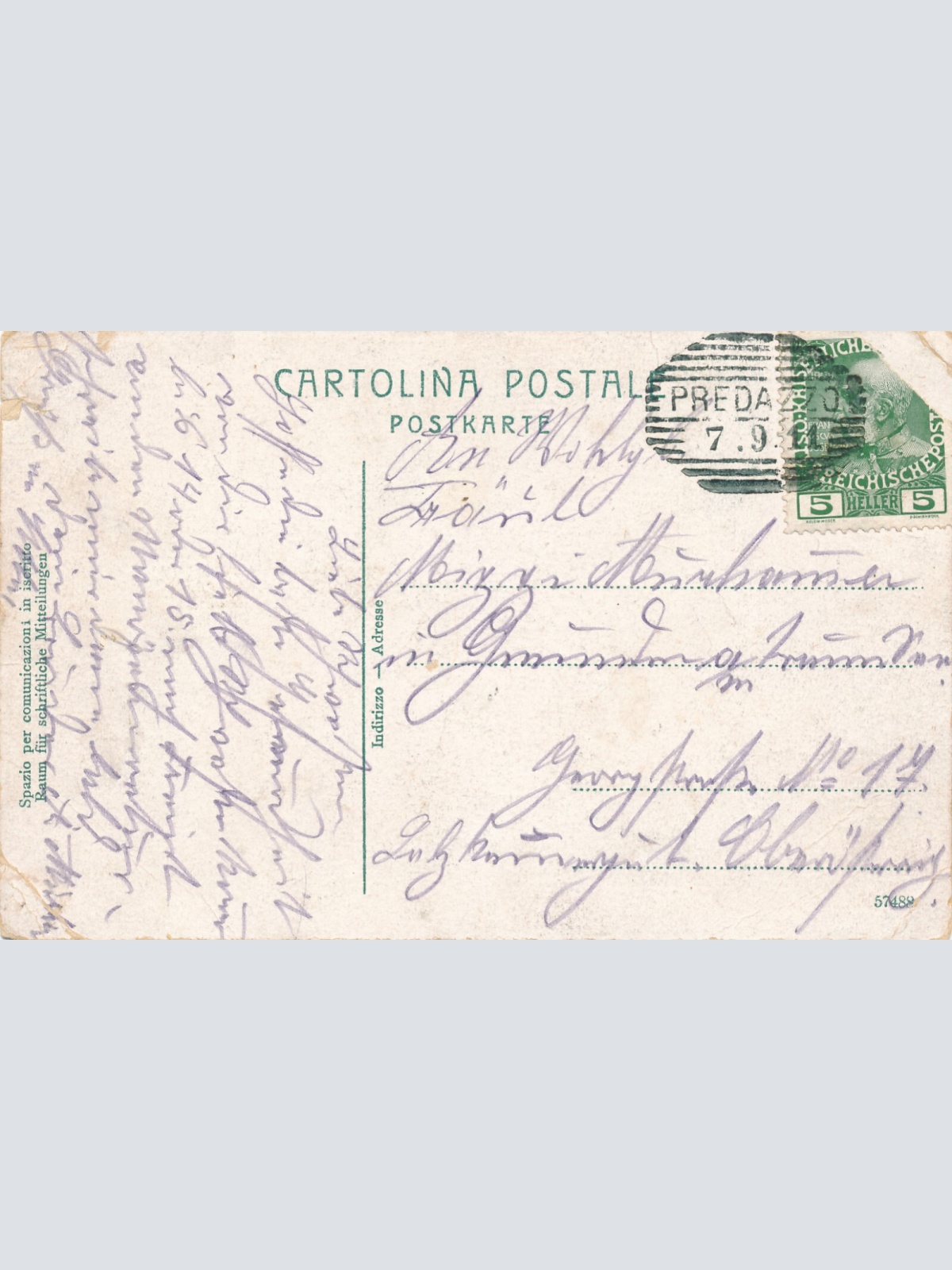 AK aus Predazzo Italien (6378)