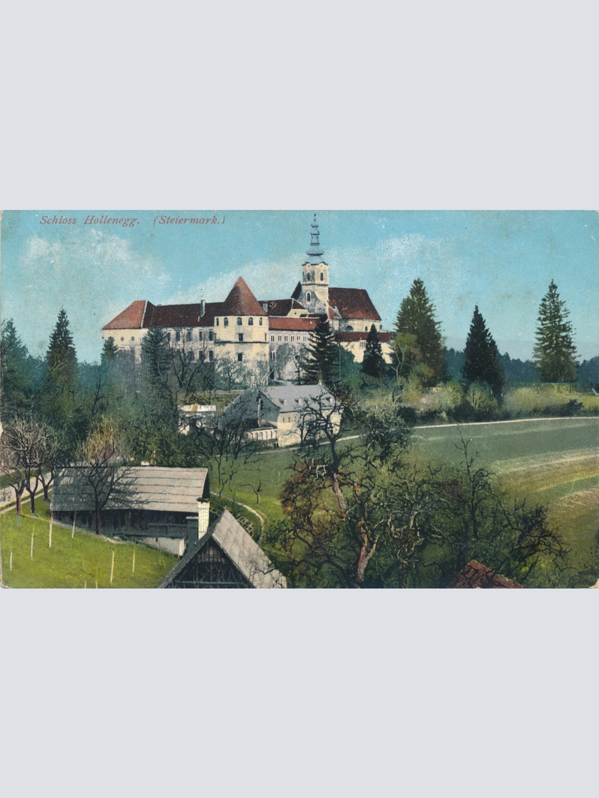 AK aus Hollenegg mit Schloss Stmk  (6362)