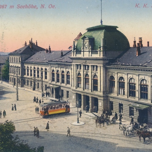 AK aus St.Pölten mit Staatsbahnhof Niederösterreich (6865)