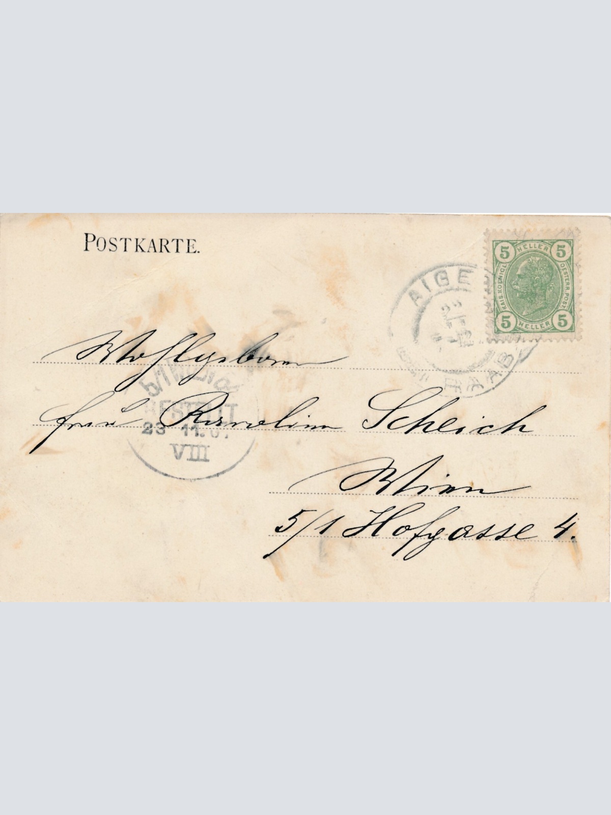 AK aus Aigen bei Raabs Niederösterreich (6878)