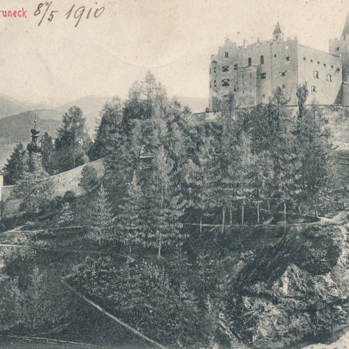 AK aus Bruneck mit Schloss Bruneck Italien (6212)