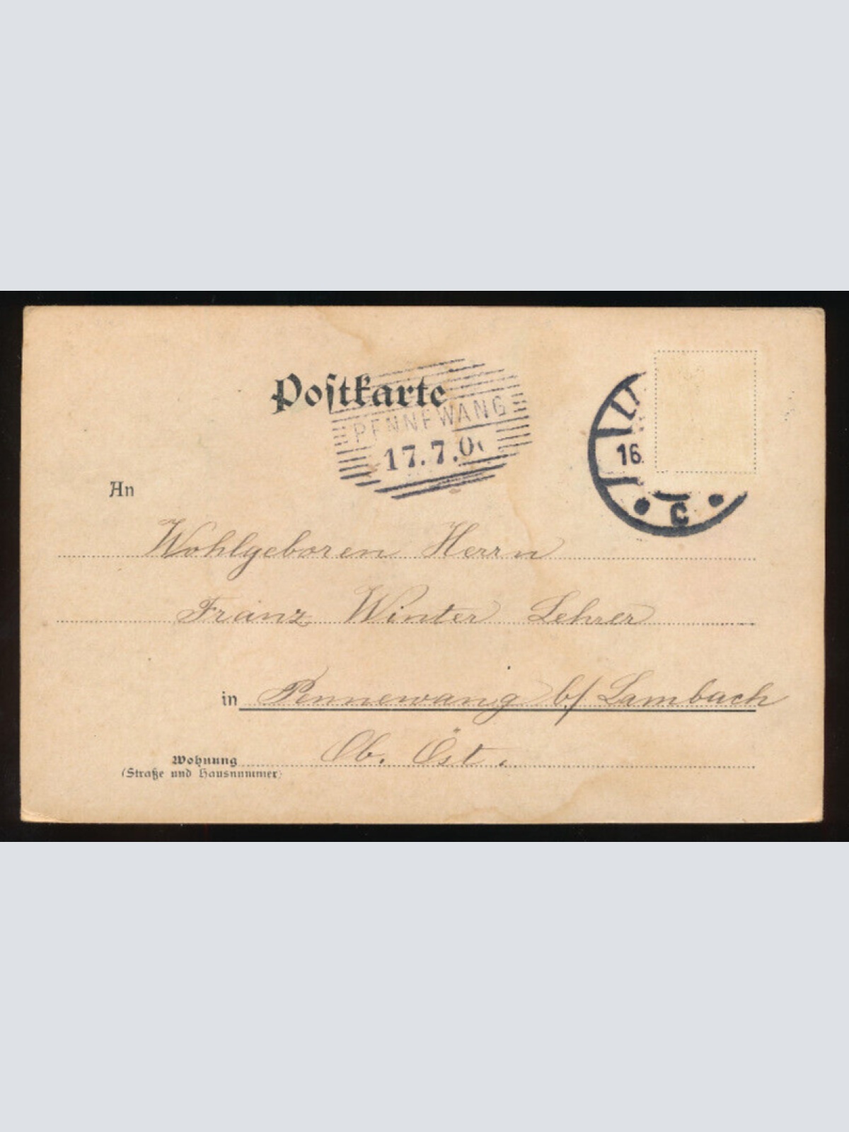 AK aus Linz Stadtpfarrkirche am Pfarrplatz Oberösterreich (5926)