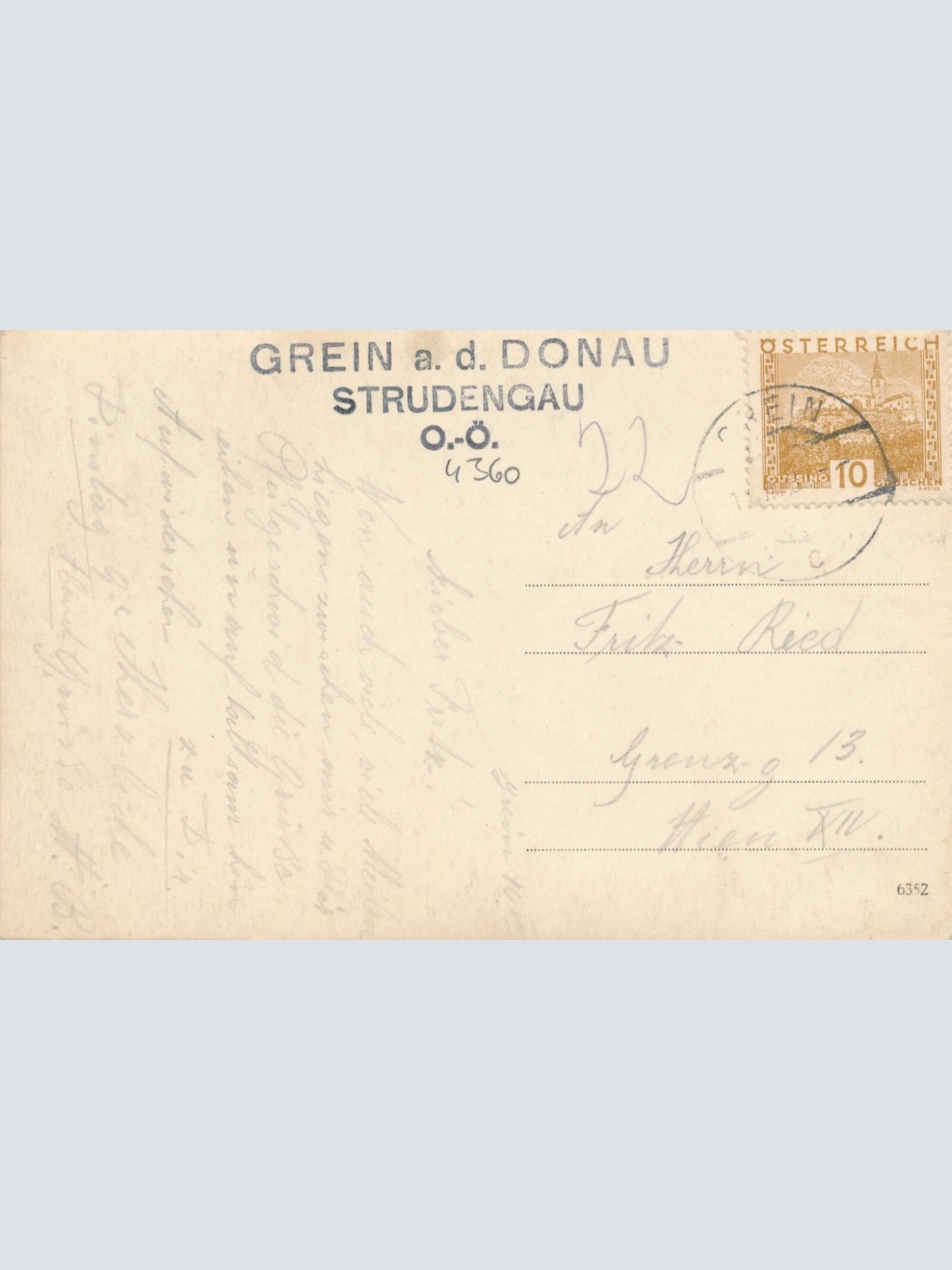 AK aus Grein an der Donau Oberösterreich (6789)