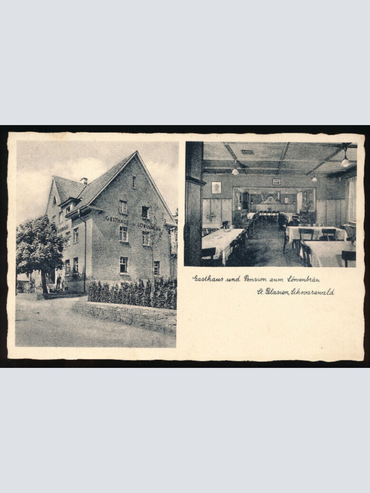 AK aus St.Blasien mit Gasthaus zum Löwenbräu Baden - Württemberg (5970)
