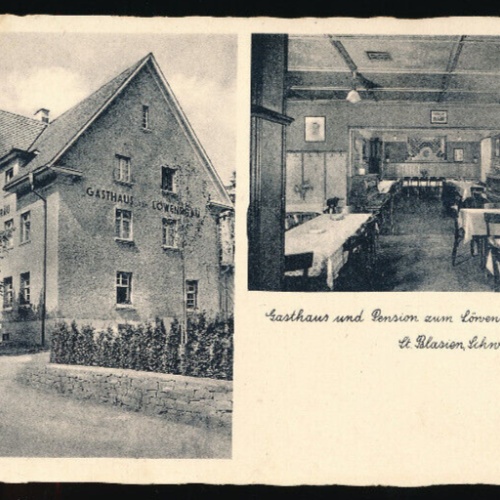 AK aus St.Blasien mit Gasthaus zum Löwenbräu Baden - Württemberg (5970)