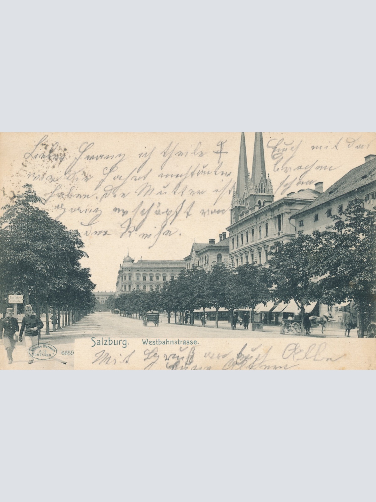 AK aus Salzburg Westbahnstrasse Salzburg (6091)