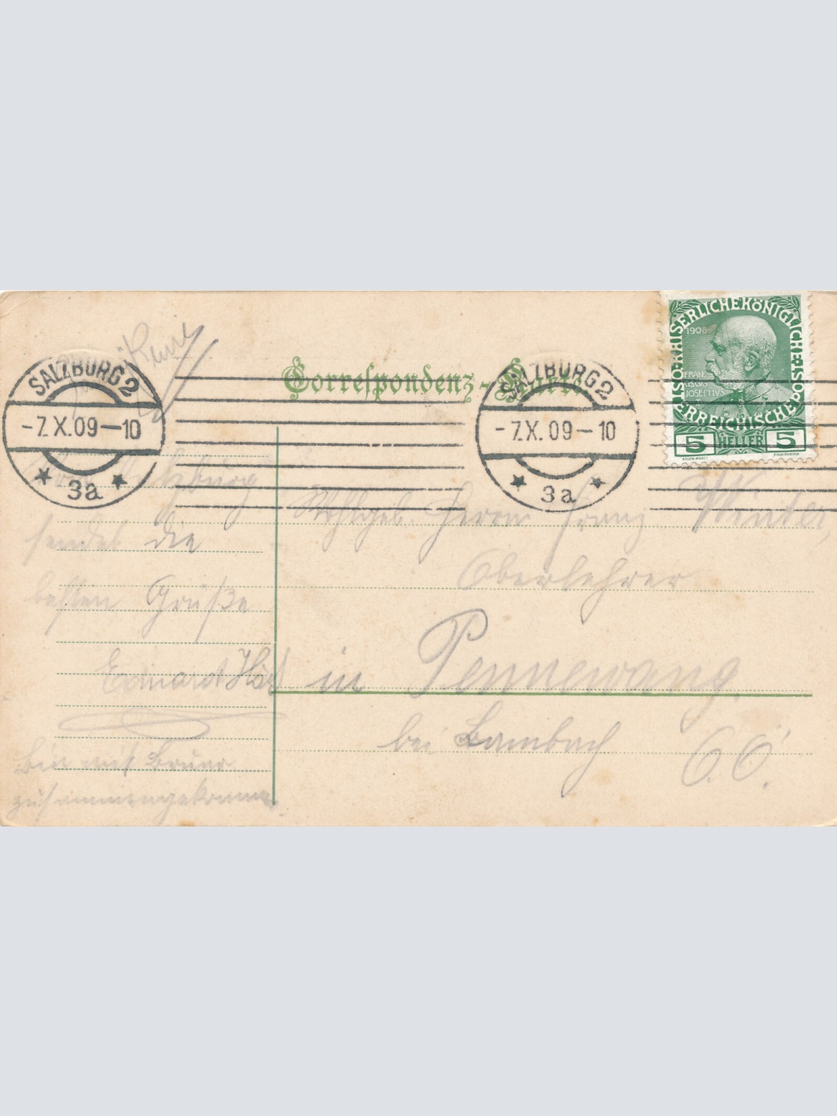 AK aus Salzburg Statthalter Graf Thun - Denkmal Salzburg (6090)