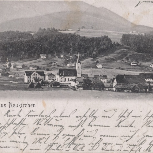 AK gruss aus Neukirchen Oberösterreich (6818)